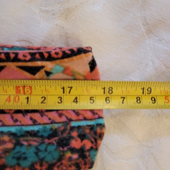 MOSSIMO Aztec Patterned Multi-Roll Waist Slip-On Maxi Skirt EUC - Picture 7 of 8
